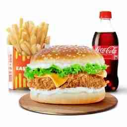Easy solo burger meal