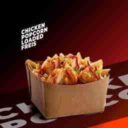 Chicken popcorn loaded fries