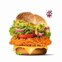 Chilli cheese chicken burger