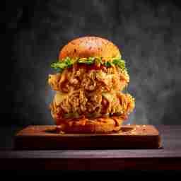 Chicken stacker burger