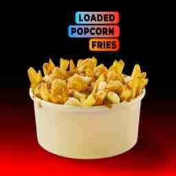 Chicken popcorn loaded fries