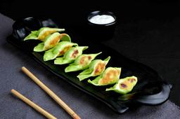 Spring veg gyoza
