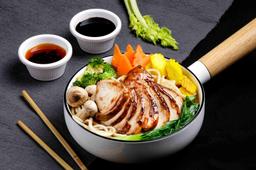 Teriyaki chicken ramen bowl
