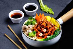 Pokchoi chicken ramen bowl