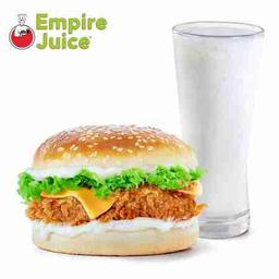 Chicken burger meal