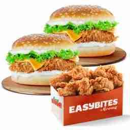 Twin burger meal