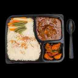 Ghee rice mutton varaval bone & chilly chicken boneless