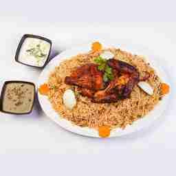 Grilled chicken biryani
