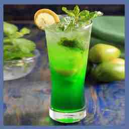 Green apple mojito