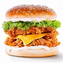 Double-up classic burger
