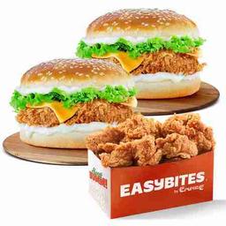 Twin burger meal