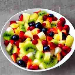 Cut fruit salad.