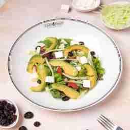 Avocado, Cucumber & Mesclun Salad