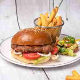 Three Cheese Lamb Burger