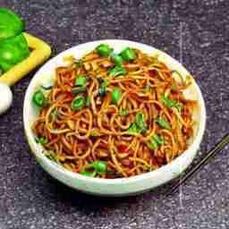Mushroom Schezwan Noodles