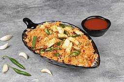 Paneer chilli garlic fried rice