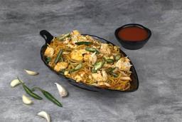 Egg chilli garlic noodles