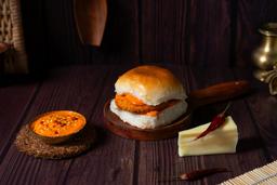 Cheese chili vadapav with butter