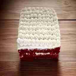 Red velvet cheese cake eggless
