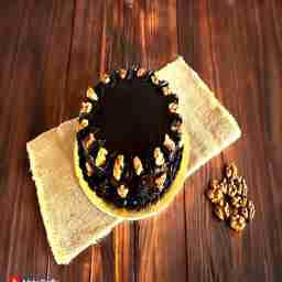 Walnut chocolate cake eggless