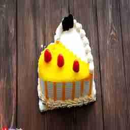 Pineapple heart cake eggless