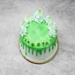 Pistachio cake eggless