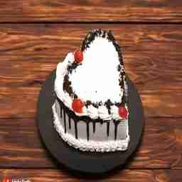 Black forest heart cake eggless