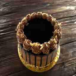 Dark chocolate & hazelnuts cake eggless