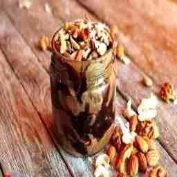 Dry fruits chocolate ice cream