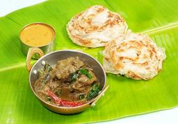 Bun parotta and mutton chettinad