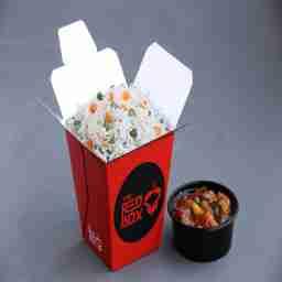Veg fried rice & schezwan cauliflower