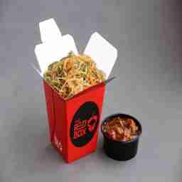 Veg chilli garlic noodles & kung pao paneer