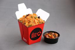 Chicken schezwan fried rice & chilli chicken