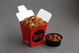 Chicken schezwan noodles & chilli chicken