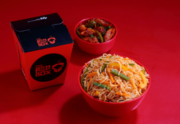 Chicken singapore noodles & black pepper chicken