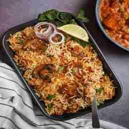 Mushroom tikka biriyani