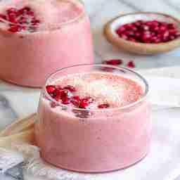 Pomegranate milkshake