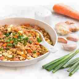 Veg garlic fried rice