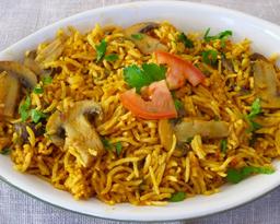 Mushroom biryani