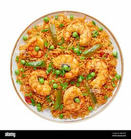 Prawn biriyani