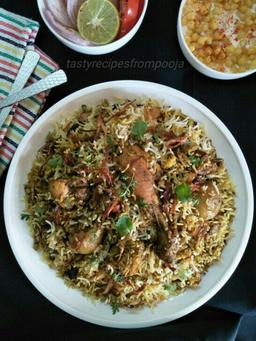 Chicken hariyali biriyani