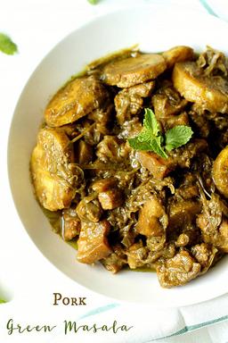 Pork green chilli  (andhra style)