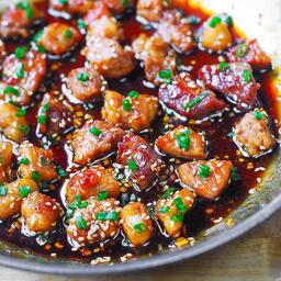 Seasame pork belly fry (naga)