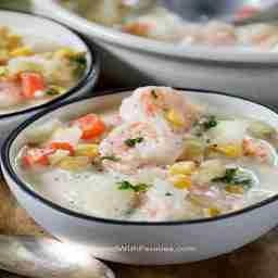 Cream of seafood soup