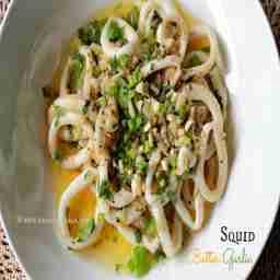Squid butter garlic
