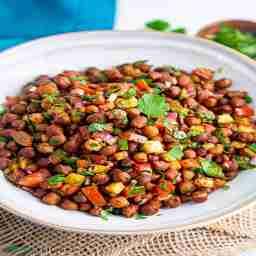 Black channa salad