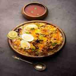 Mangalore egg biryani +gulab jamun