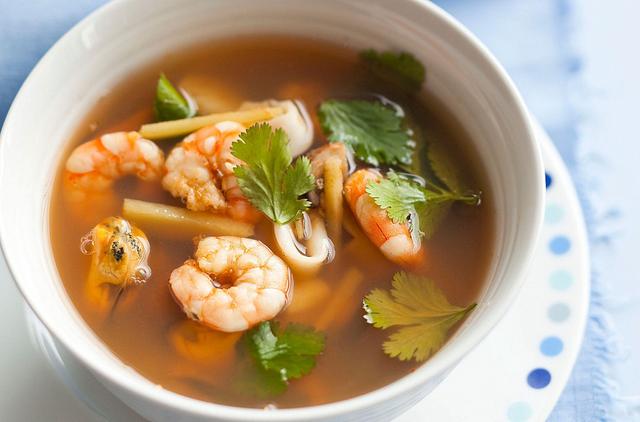 Seafood tom yum soup
