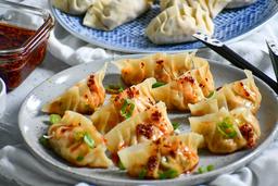 Veg steam wanton with garlic & soya