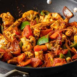Stir fried vegetables dry